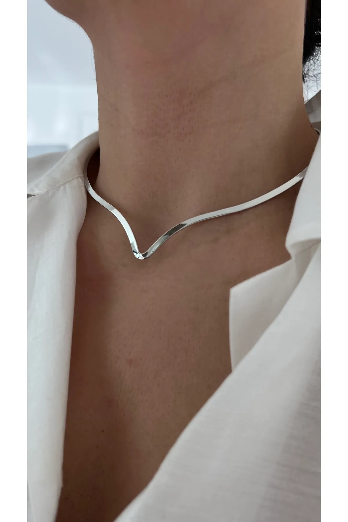 Gümüş%20Kaplama%20Triangle%20Choker