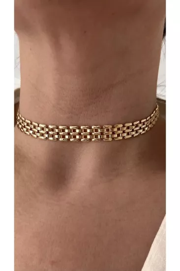 Gold Hasır Choker